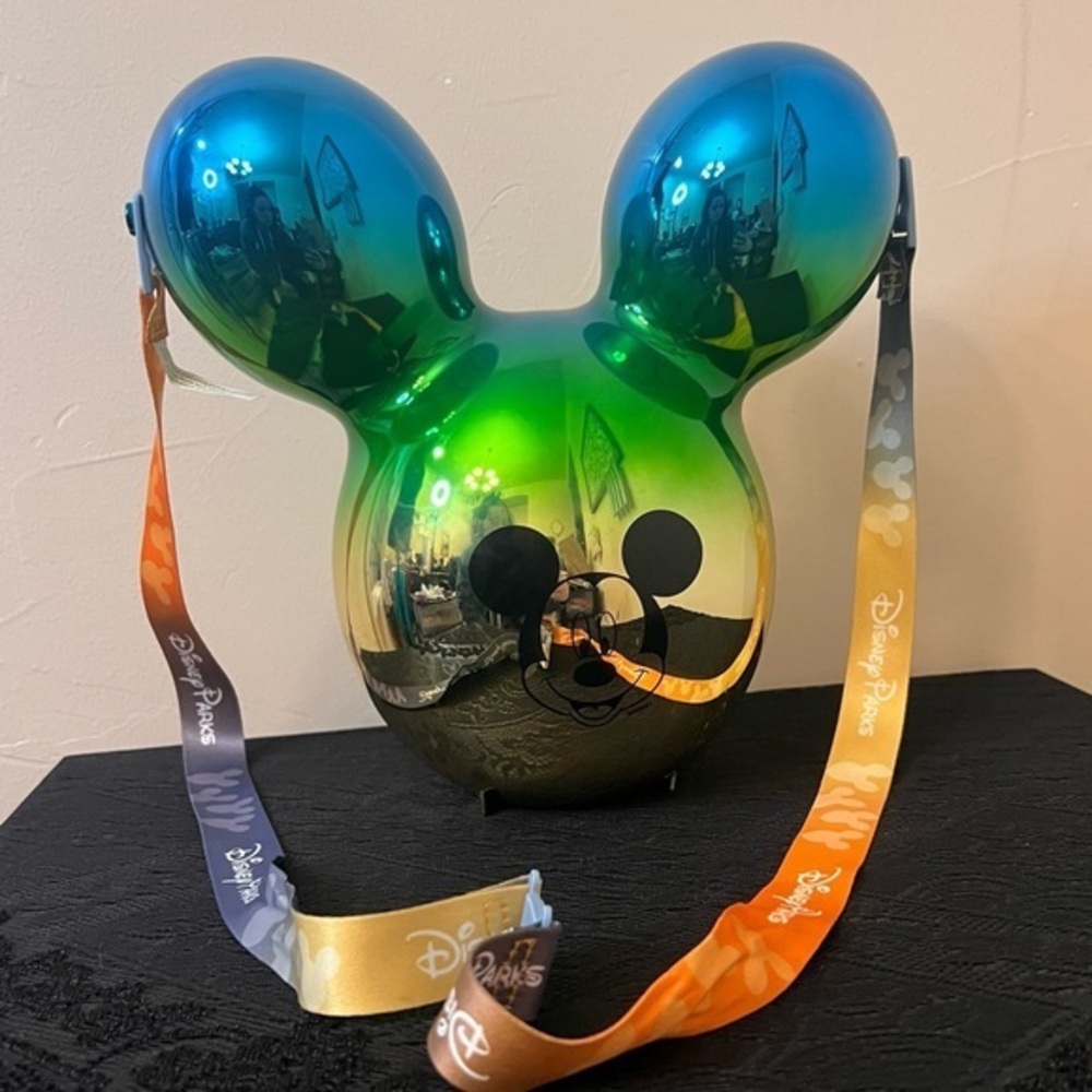 Disney Parks Metallic Balloon Mickey Mouse Ombre Popcorn Bucket